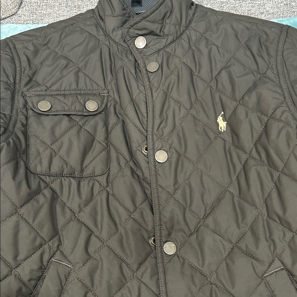 Ralph Lauren Quilted Shirt Jacket in Black,firm price - Picture 13 of 16